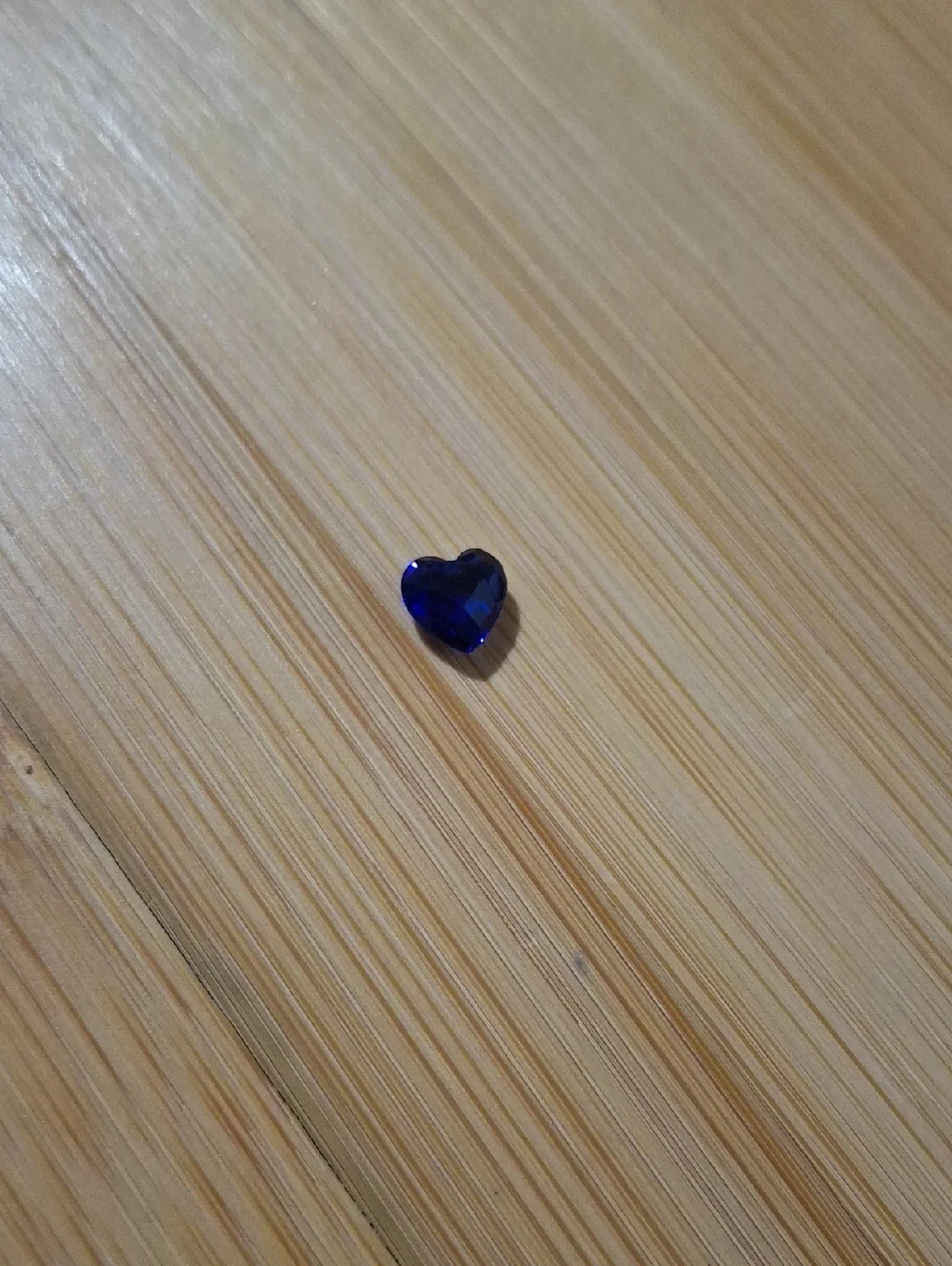 September Birthstone Heart Shaped Gemstone Charm For Floating Lockets